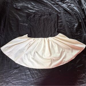 Black tube top flare dress